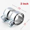 Хомут VEHSUN для глушителя, внутренний диаметр 2,0 дюйма (51 мм), Соединитель глушителя, Мотоцикл, Автомобиль, Нержавеющая сталь