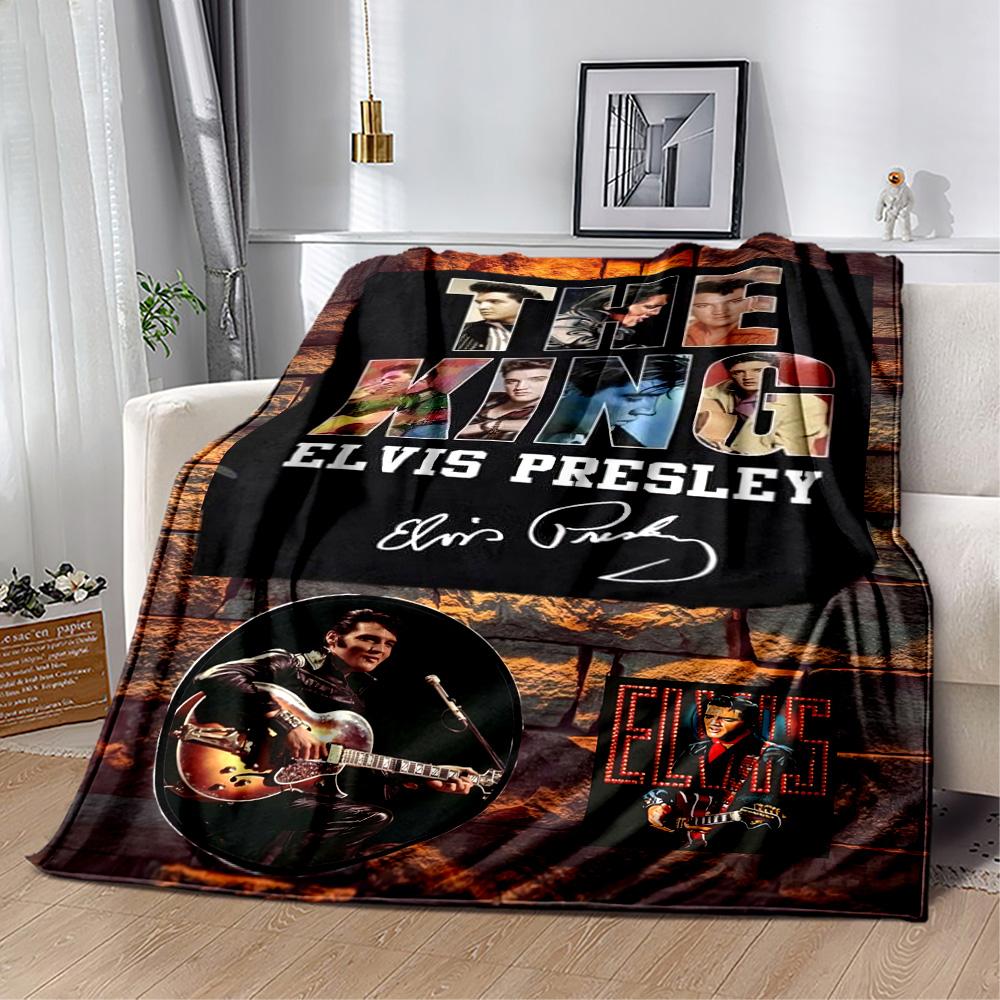 Elvis Blanket Soft Cozy Suitable For Sofa Bed Picnics Four Seasons Multipurpose Modern Ideal Gift For Birthday Valentine'S Day