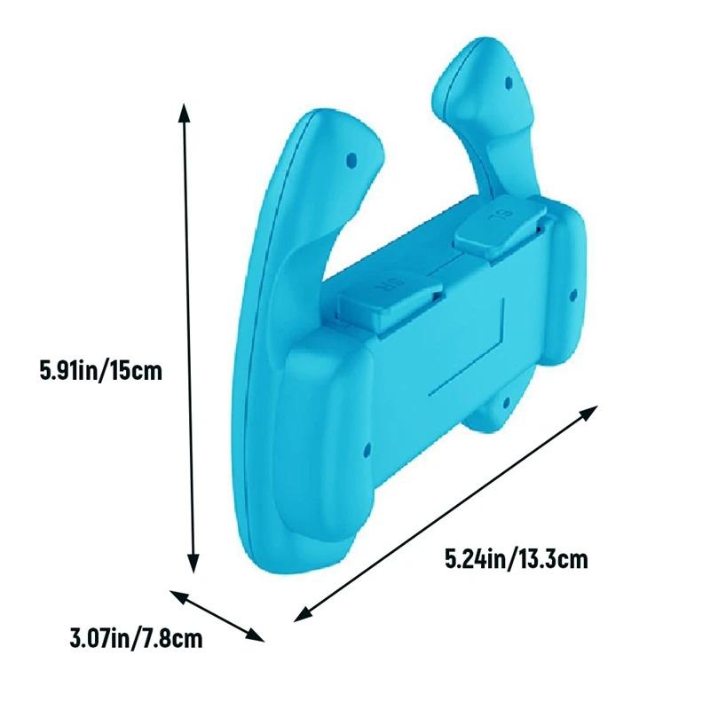 Steering Wheel Controller for Nintendo Switch & Switch OLED, Racing Games Removable Accessories Joy Con Controller Grip for Mario Kart, Pack of 2
