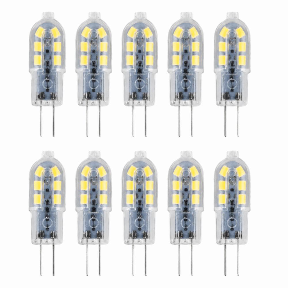 10 Pack Bi Pin Base LED Bulbs G4 LED Light Bulbs Bright LED Bulb Lights Track Lighting