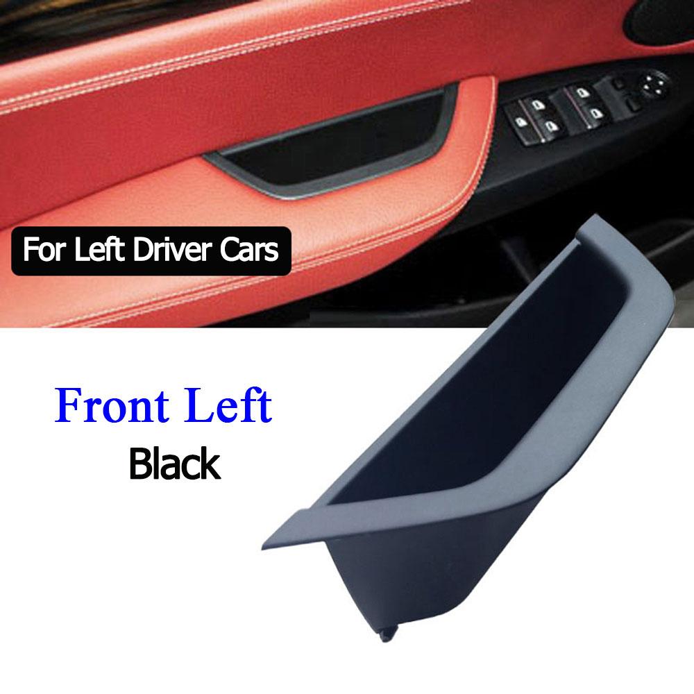 Car Left Right Interior Door Handle Armrest Panel Cover Trim Storage Box For BMW X3 X4 F25 F26 2011 2012 2013 2014 2015