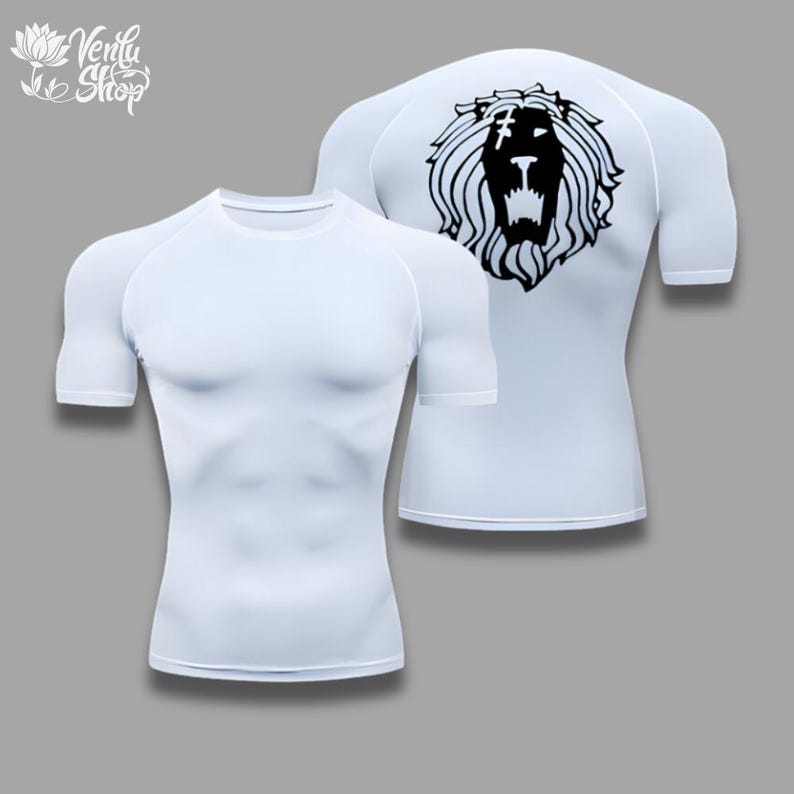 Escanor Compression Shirt | Escanor 7 Deadly Sins Anime Gym Compressor Anime Shirt Merch Tight Anime Gym Shirt Cloths