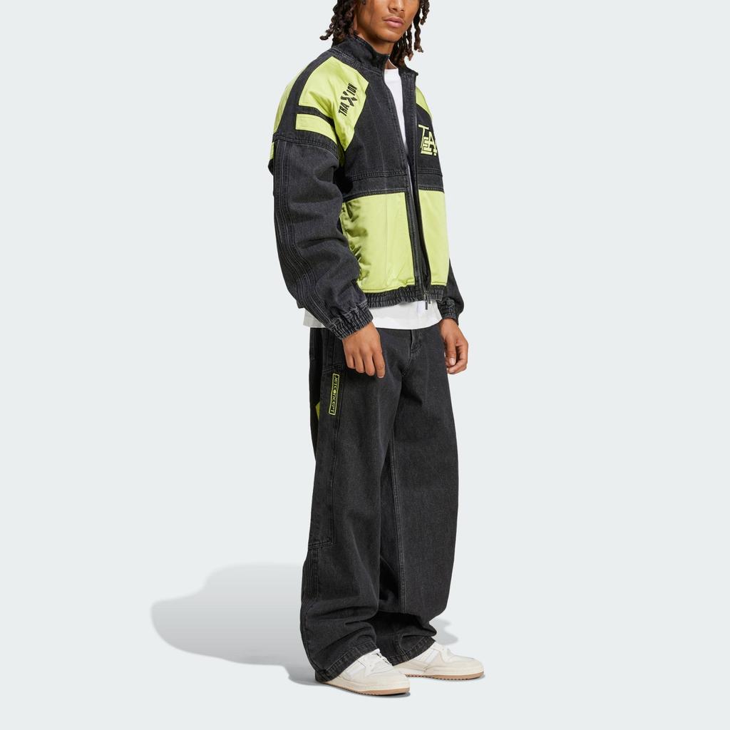 adidas Оригинальные Adilenium Ss24 Логотип Боковой карман Повседневные на молнии Спортивные длинные брюки Женские низы Черный JN0825