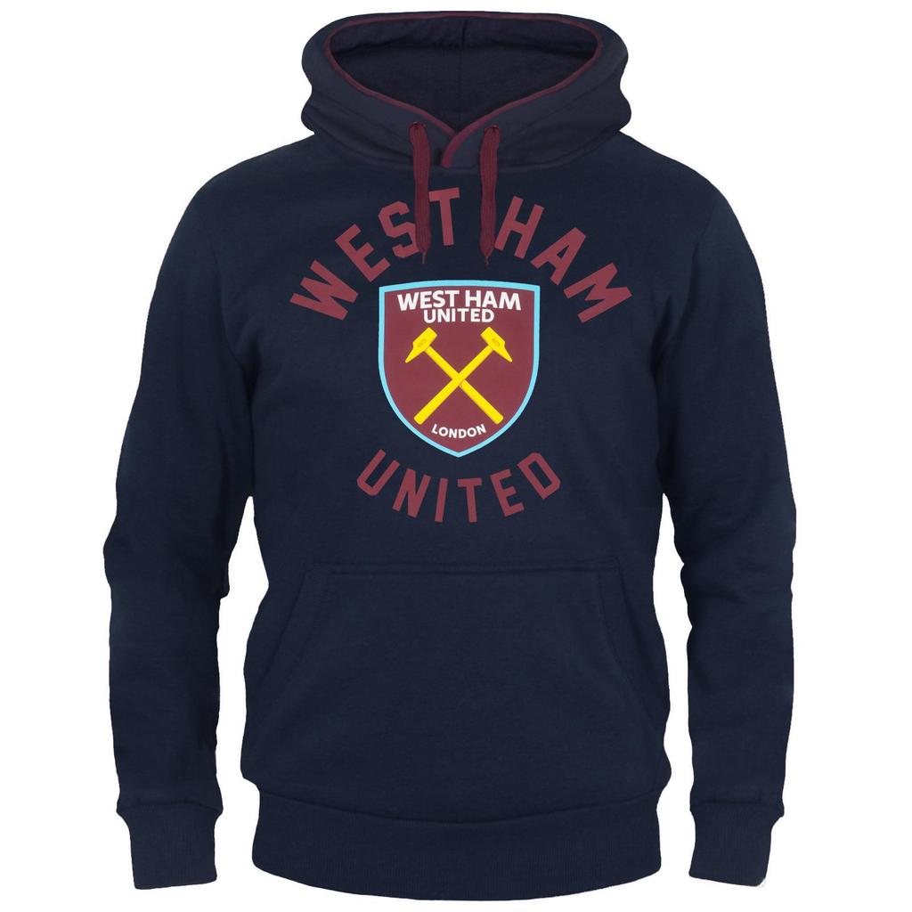 West Ham United FC Mens Graphic Fleece Hoodie