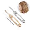 Gold Silver Brooch Pin Shape Safety Pin Hairpins Hair Clips for Women Girls Hairpin Barrettes