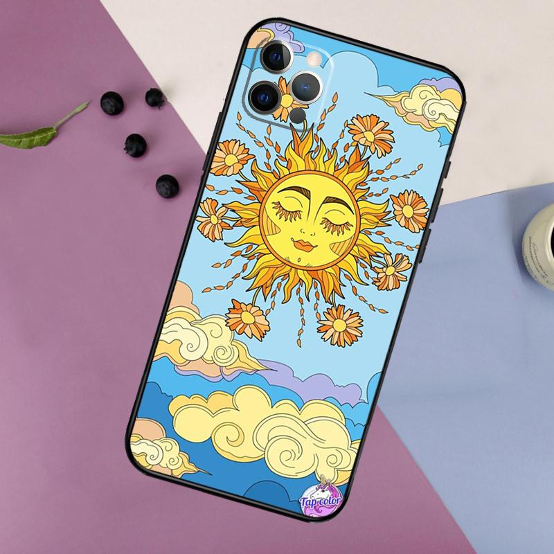 Indie Hippie Art Phone Case For iPhone 17 16 15 14 11 12 13 Pro Max Plus 12 13 mini 16e 17 Air Bumper Cover