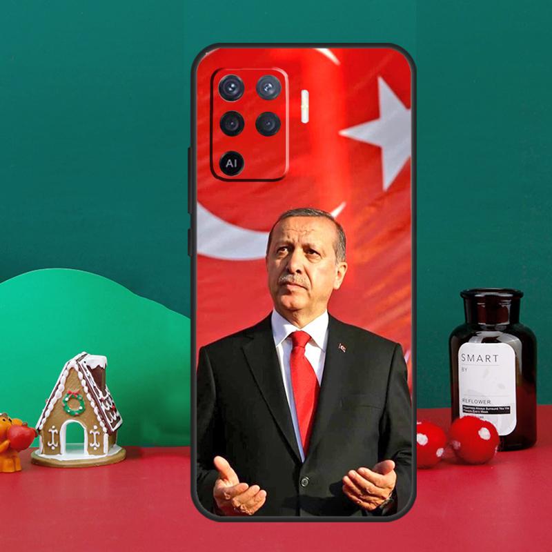 Чехол для президента Турции Реджепа Тайипа Эрдогана для OPPO A54 A74 A94 A57S A53S A58 A78 A98 A16 A76 A96 A15 A17 A77 A5 A9 A52 A72 A79