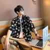 Summer Thin Teenage Short Sleeved Shirt On Top, Men'S Hong Kong Style Casual Shirt, Trendy Korean Version Cool Jacket