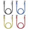 GeeekPi 4PCS Cat6A Ethernet Short Shielded Network White Cable, Snag-Free Cable, (50 Cm/1.64 Ft)