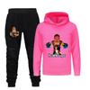 4266 Детские Мальчики Девочки HELLO NEIGHBOR Принт Худи с Длинным Рукавом Брюки Комплекты Одежды