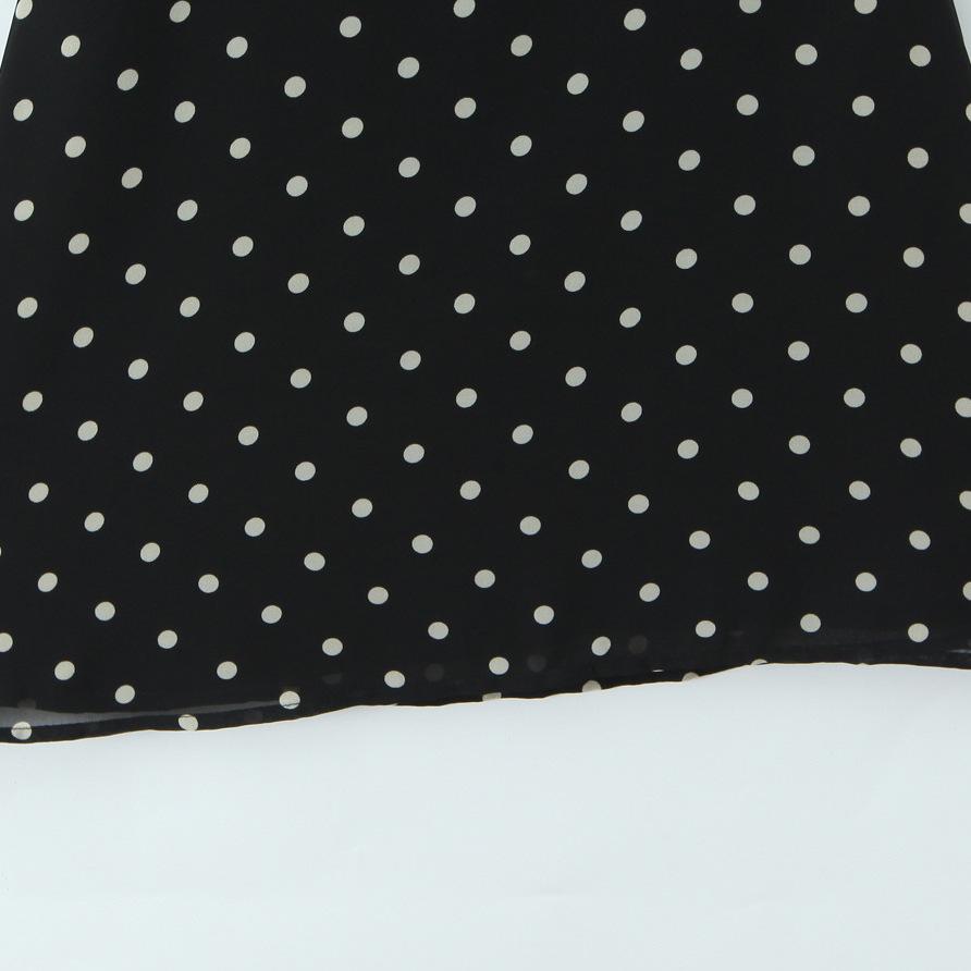 2026 Шикарное мини-платье из шифона в горошек с оборками и V-образным вырезом