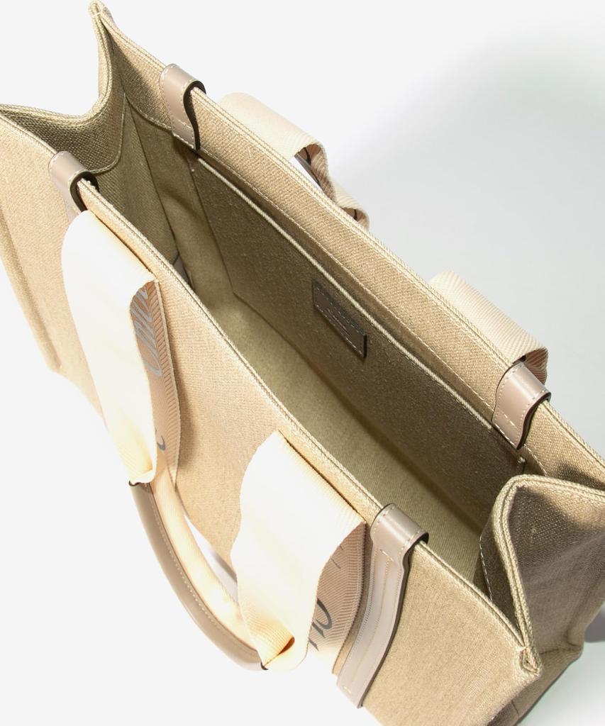 Chloe Woody Tote MUSK GREY Women's Bag, (CHC22AS383I26)