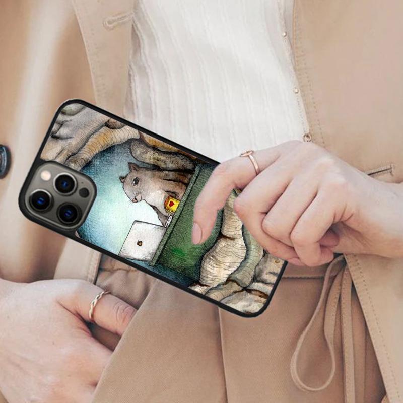 Cartoon Squirrel Magnetic Phone Case For APPLE iPhone 17 Air 16 14 13 12 Pro Max 15 Plus Wireless Charge With MagSafe Cover