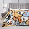 Cute Cartoon Duck  Blanket Quality Soft  Throw Blanket Winter Kids Couch Chair Sofa Bed Fashion Bedspread