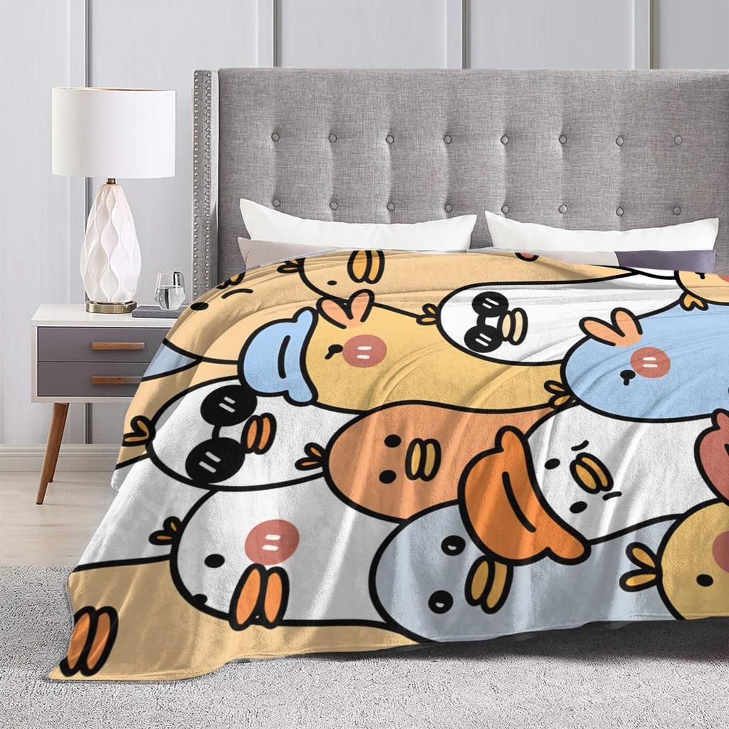 Cute Cartoon Duck Blanket Quality Soft Throw Blanket Winter Kids Couch Chair Sofa Bed Fashion Bedspread