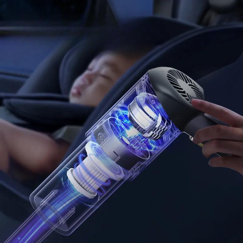 Mini USB Portable Car Vacuum Cleaner Home Car Dual Purpose High Power Charging Handheld Vacuum Cleaner