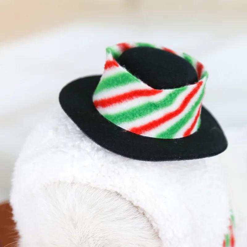 Christmas Snowman Costume Pet Clothes Cat Puppy Dog Warm Clothes Halloween Cosplay Snowman Clothes