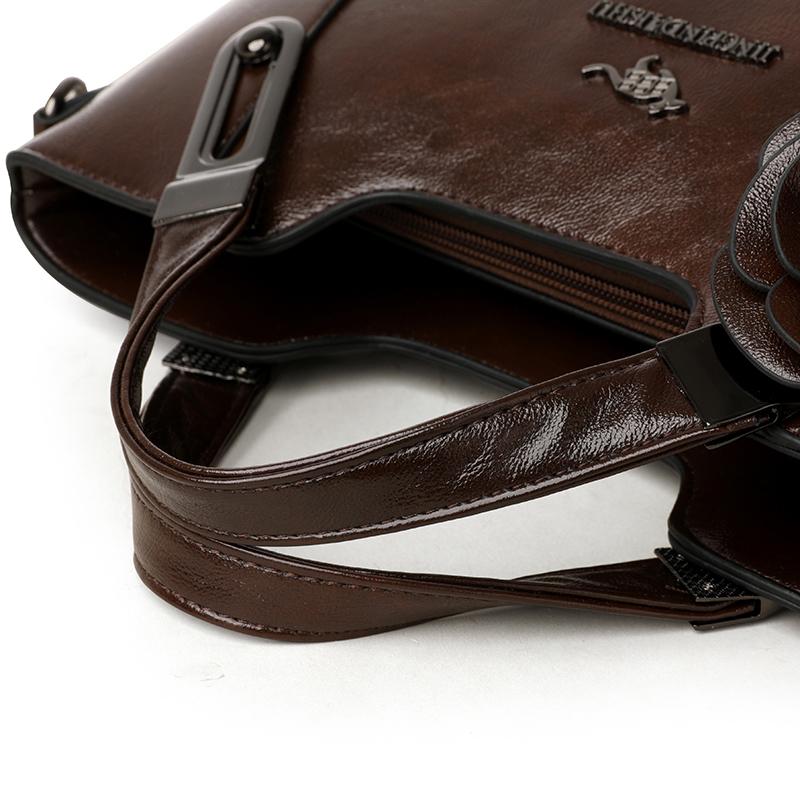 Винтажная женская сумка-тоут для поездок на работу, большая вместительная сумка через плечо