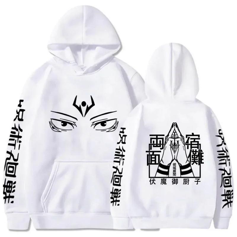 Anime Jujutsu Kaisen Hoodie Men Ryomen Sukuna
