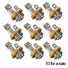 10Pcs 6.35mm / 6.5mm  Plug Jack Audio Female Connector Panel TS Solder Chassis Welding Panel Mo N3P3