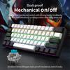 Wired Mechanical Gaming Keyboard with RGB Light Ergonomic Design 61 Keys Compact Mini