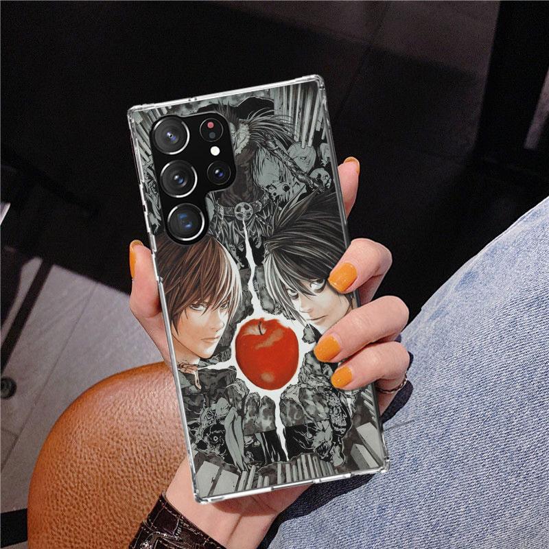 N-Note D-Death Anime Ryuk Phone Case For Samsung Galaxy S24 S25 Edge S26 Ultra S23 S22 S21 Plus S20 FE + Personalized Print Cove