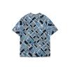 Fila Fusion Модная свободная дышащая вязаная футболка с коротким рукавом и круглым вырезом с принтом для мужчин tops Clear-Wind Coconut-Grove T11M125103F-RB