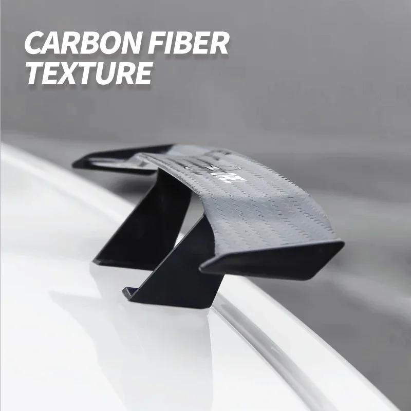 Car mini spoiler Tail Wing Carbon Fiber Look Tail Wings Model For Opel Astra Insignia Mokka Zafira Corsa Vectra Antara Meriva lce033