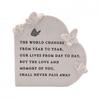 Thoughts of You Butterfly Graveside Standing Heart - The World