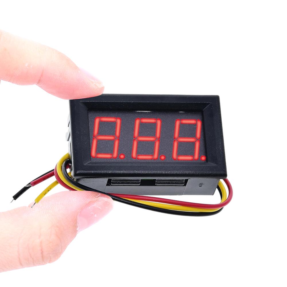 AU 0.56IN Volt Instrument Tool 2-проводной измеритель напряжения DC 5-120 В (красный)