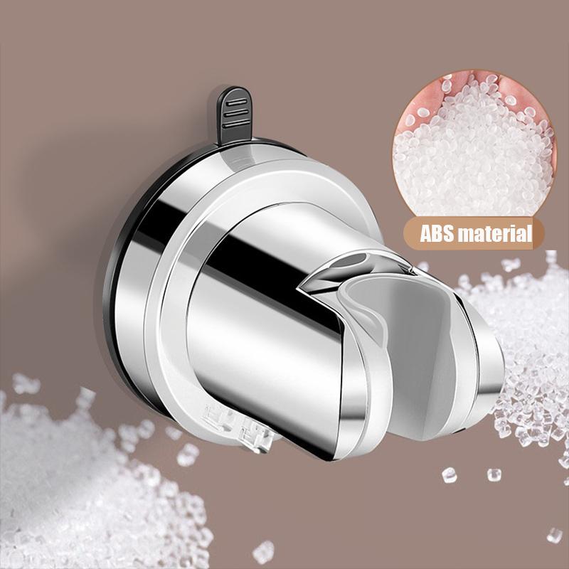 Suction Cup Shower Head Holder 120° Adjustable No Drilling Handheld Shower Bracket Universal Removable Shower Mount For Bathroom