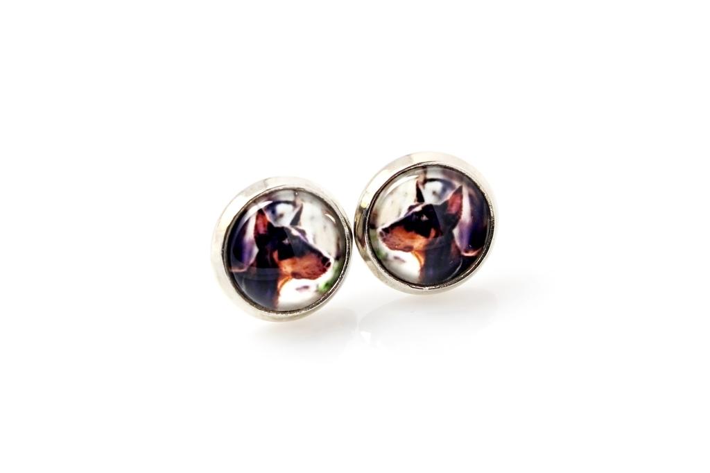 Dobermann, Doberman Pinscher, Dobie – Earrings your photo handmade, own photo | Art-Dog