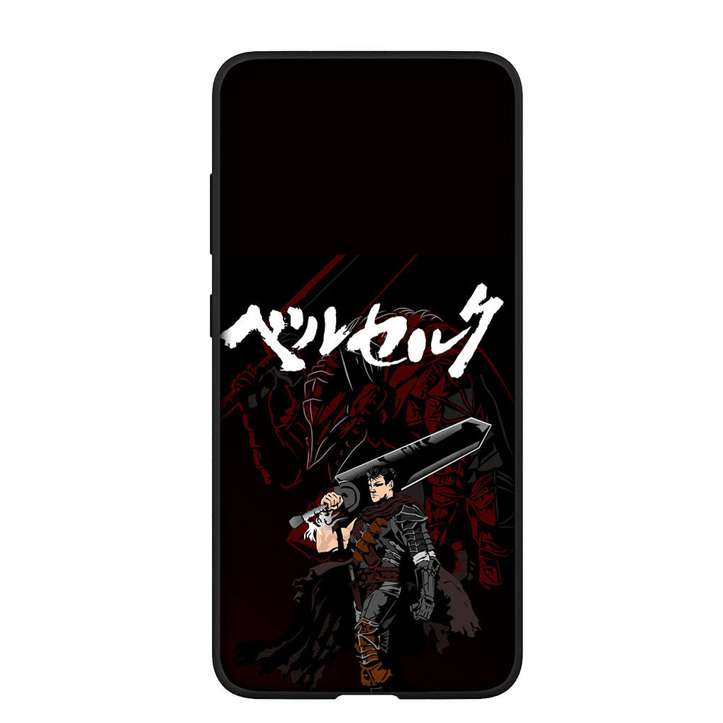 Чехол для телефона Samsung Galaxy S24 S23 iPhone 15 14 Xiaomi Redmi Note 13 12 11 8 10 9 Pro S22 S20 FE Max X XR OPPO A15 Huawei Berserk Guts аниме-чехол