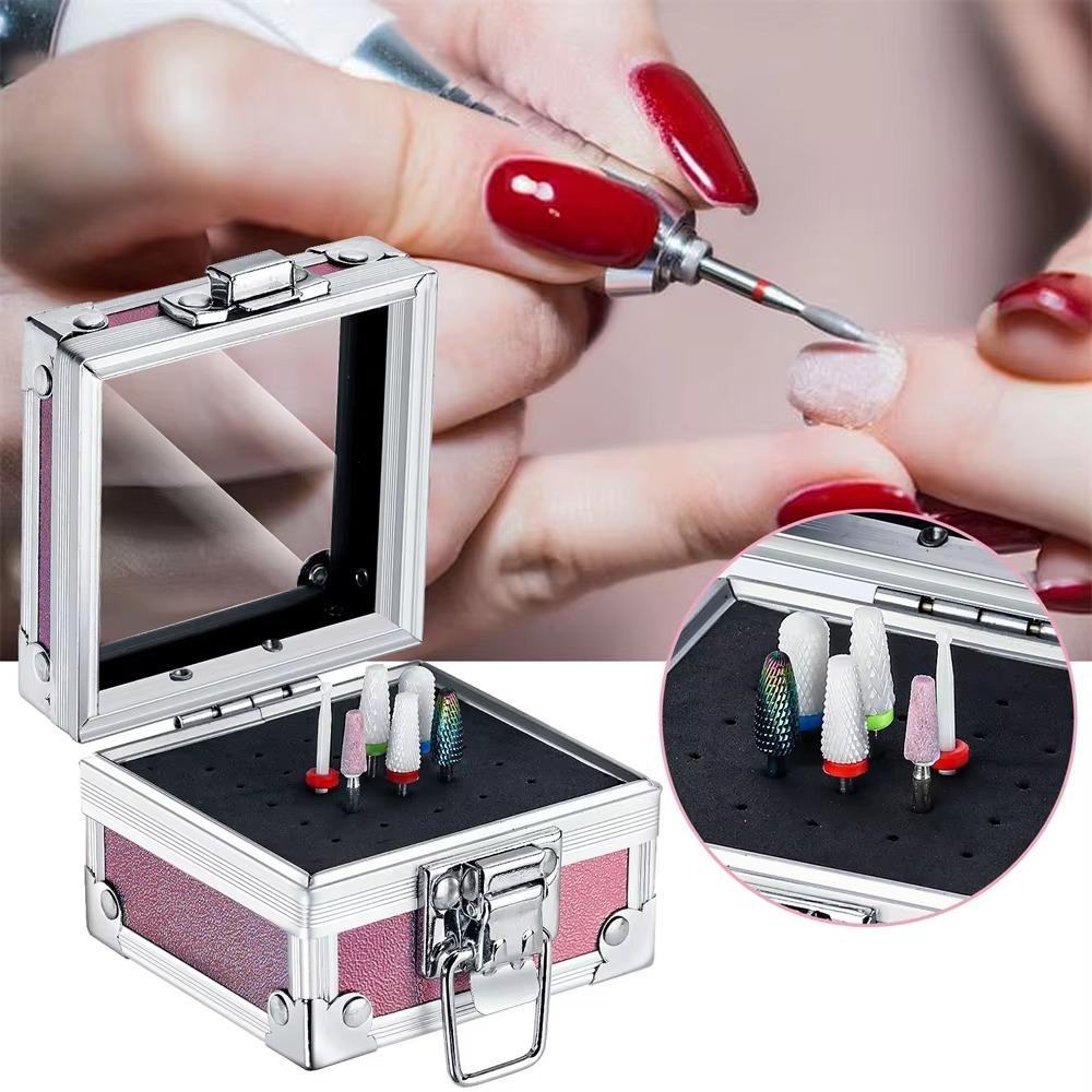 Nails Accessories Nail Drill Bits Storage Box Professional Drill Bits Storage Box  for Manicure