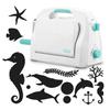 Cutting Machine Kit - ARTEMIO - Happycut - A4 - 13 Undersea Background Dies - Multicolor