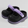 Children's closed-toe sandals for summer, cartoon style, suitable for boys and girls, non-slip, breathable, cute baby beach sandals