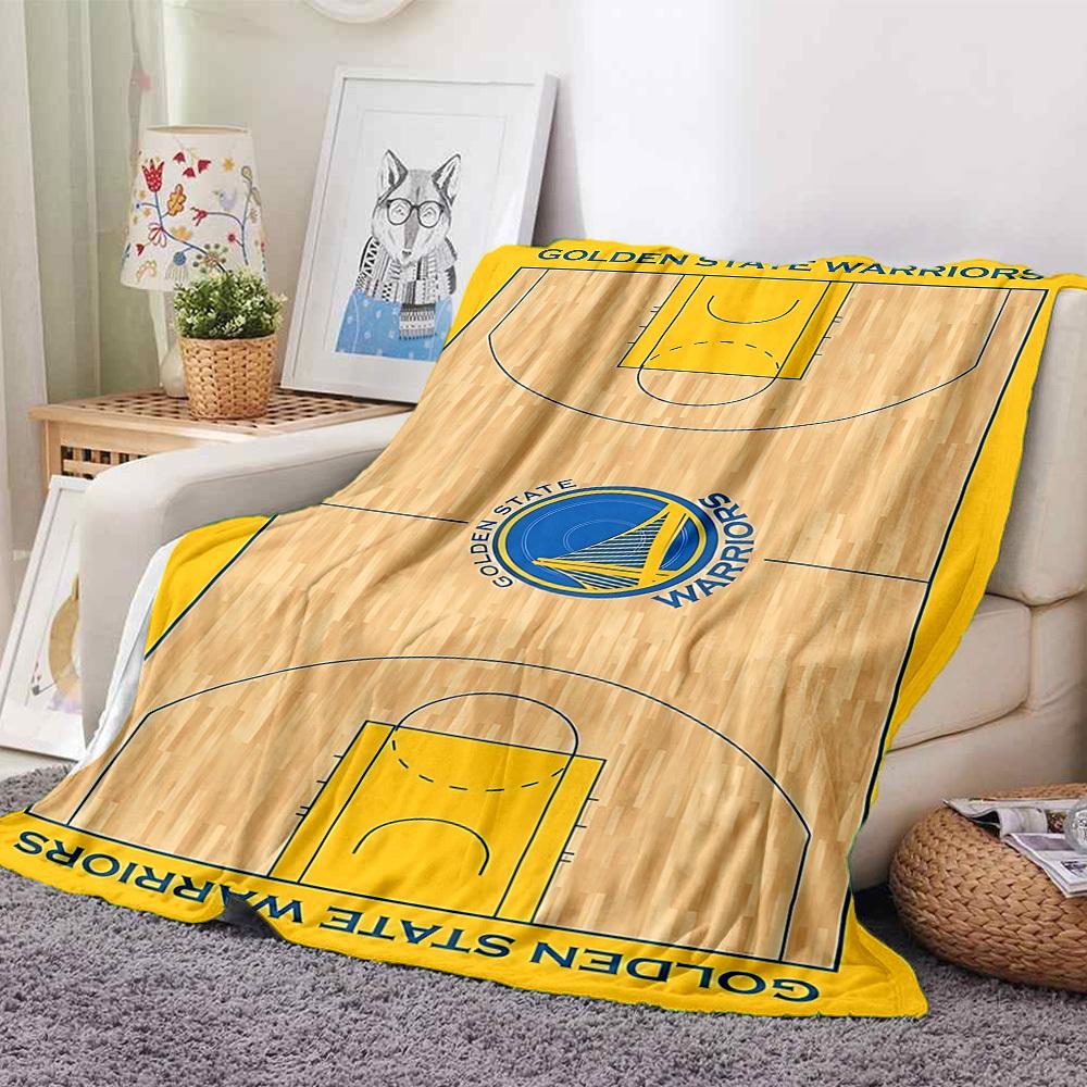 1 шт. Фланелевое одеяло Golden State Warriors, Мягкое, приятное для кожи, с цифровой печатью, Различные размеры в наличии для семьи, друзей, на день рождения