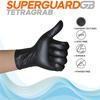 8mil Heavy Duty Black Nitrile Gloves Industrial Disposable Gloves with Diamond Textured Mechanic Tattoo Auto Gloves Latex Free