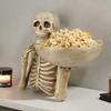 Хэллоуин Череп Конфетница Страшный Скелет Ключ Поднос для хранения фруктов и закусок Смола Панк Череп Декор для дома Столешница Вечеринка Бар