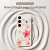 Для Samsung Galaxy S25 FE Чехол Цветочный узор Печать Прямой край ТПУ Задняя крышка для телефона