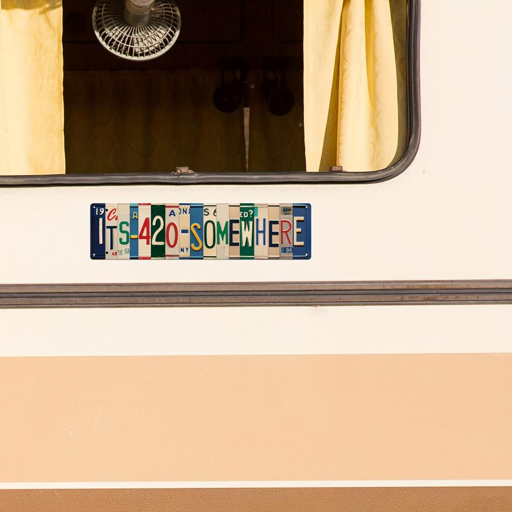 Украшение Putuo 1 шт. 420 дорожный знак винтажная металлическая табличка хиппи настенное искусство декор для комнаты для отдыха на камне спальня гараж курение кабинет комната для курения