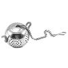 Tea Infuser Nice-looking Stable Portable Stainless Steel Tea Pot Shape Leaf Infuser Spice Strainer for Kitchen