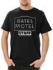 Slasher Motel Staff Мужская футболка Ужасы Норман Психо Фильм Бейтс Хэллоуин