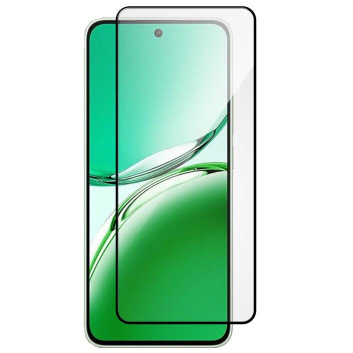 3D Tempered Glass for Oppo Reno 12FS / 12F, Black Frame