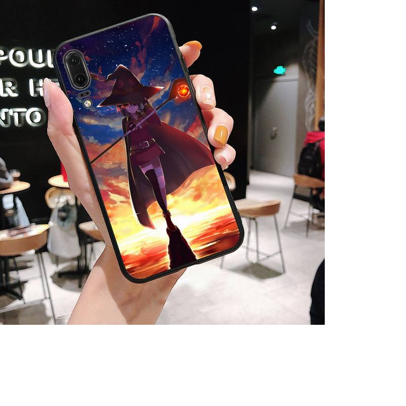 Чехол для телефона японского аниме Konosuba Megumin для Huawei P30 plus P8 lite P9 lite, чехол для Psmart P20 pro P10 lite