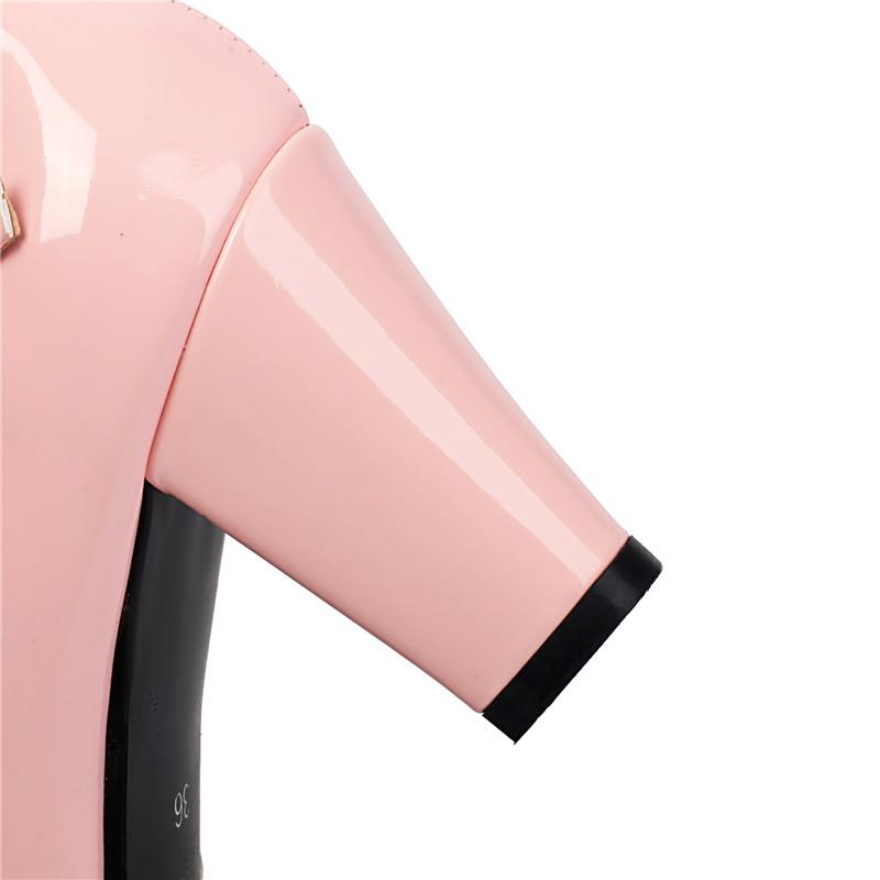 Женские туфли-лодочки на высоком каблуке, весна-лето, новая модель, толстый каблук, однотонные, большой размер, с открытой союзкой, туфли с низким верхом