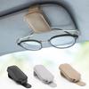 Car Sun Visor Sunglasses Frame Holder Auto Storage Case Magnetic Sunglass Hanger Bills Ticket Card Clip Eyeglasses Mount Stand