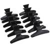 12Pcs Butterfly Hair Clips Hair Claw- Clamps Hairpin Black White Salon Hairdressers