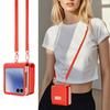 Чехол для Samsung Galaxy Z Flip7 5G, сумка для карт, подставка, чехол для телефона из ПУ кожи и ПК с ремешком