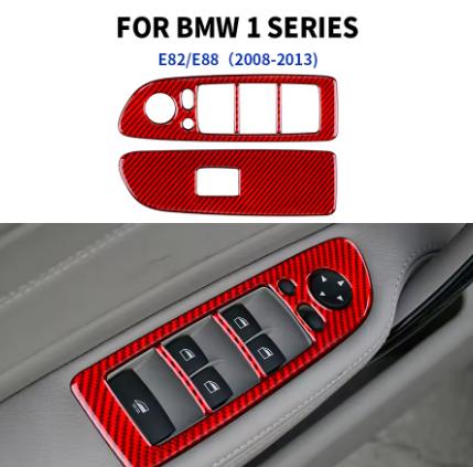 Наклейка для BMW 1 серии E82 E88 2008-2013, аксессуары из углеродного волокна, автомобильная автоматическая специальная внутренняя отделка, наклейка, Стайлинг
